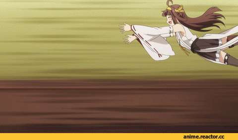 Kantai Collection, Kongou (Kantai Collection), Anime Гифки, Ooyodo (Kantai Collection), Anime