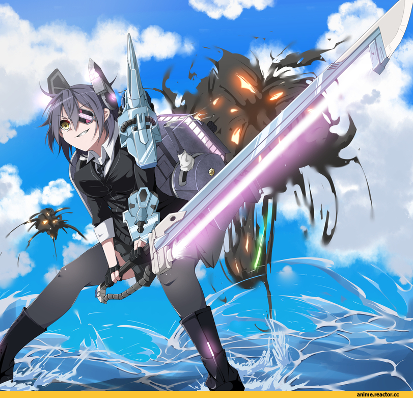 Kantai Collection, Gundam, Tenryuu, usamimi (usamimiok), crossover, Anime