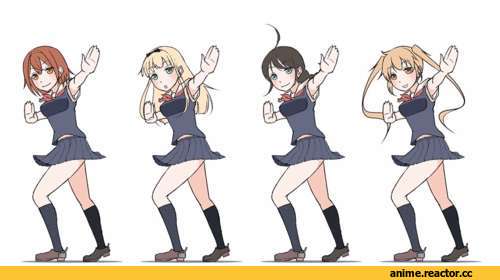 Kantai Collection, Anime Гифки, Murasame (Kantai Collection), Shigure (Kantai Collection), Shiratsuyu (Kantai Collection), yuudachi (kantai collection), Anime