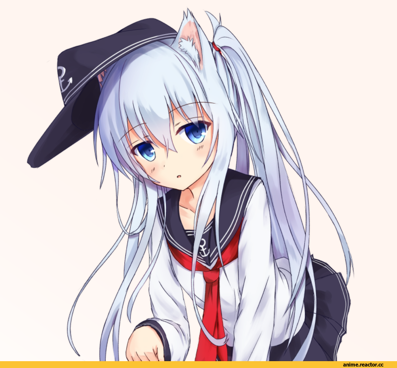 Hibiki (Kantai Collection), Kantai Collection, Неко, Animal Ears, akabane hibame, Anime