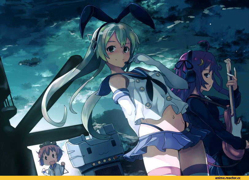 Kantai Collection, shimakaze (kantai collection), Yukikaze (Kantai Collection), Uzuki (Kantai Collection), Anime