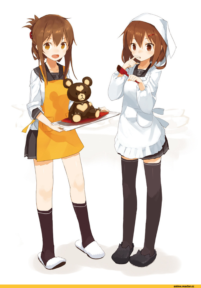 Kantai Collection, Aoki Hagane no Arpeggio, Ikazuchi, Inazuma (Kantai Collection), harapeko (886011), crossover, Anime
