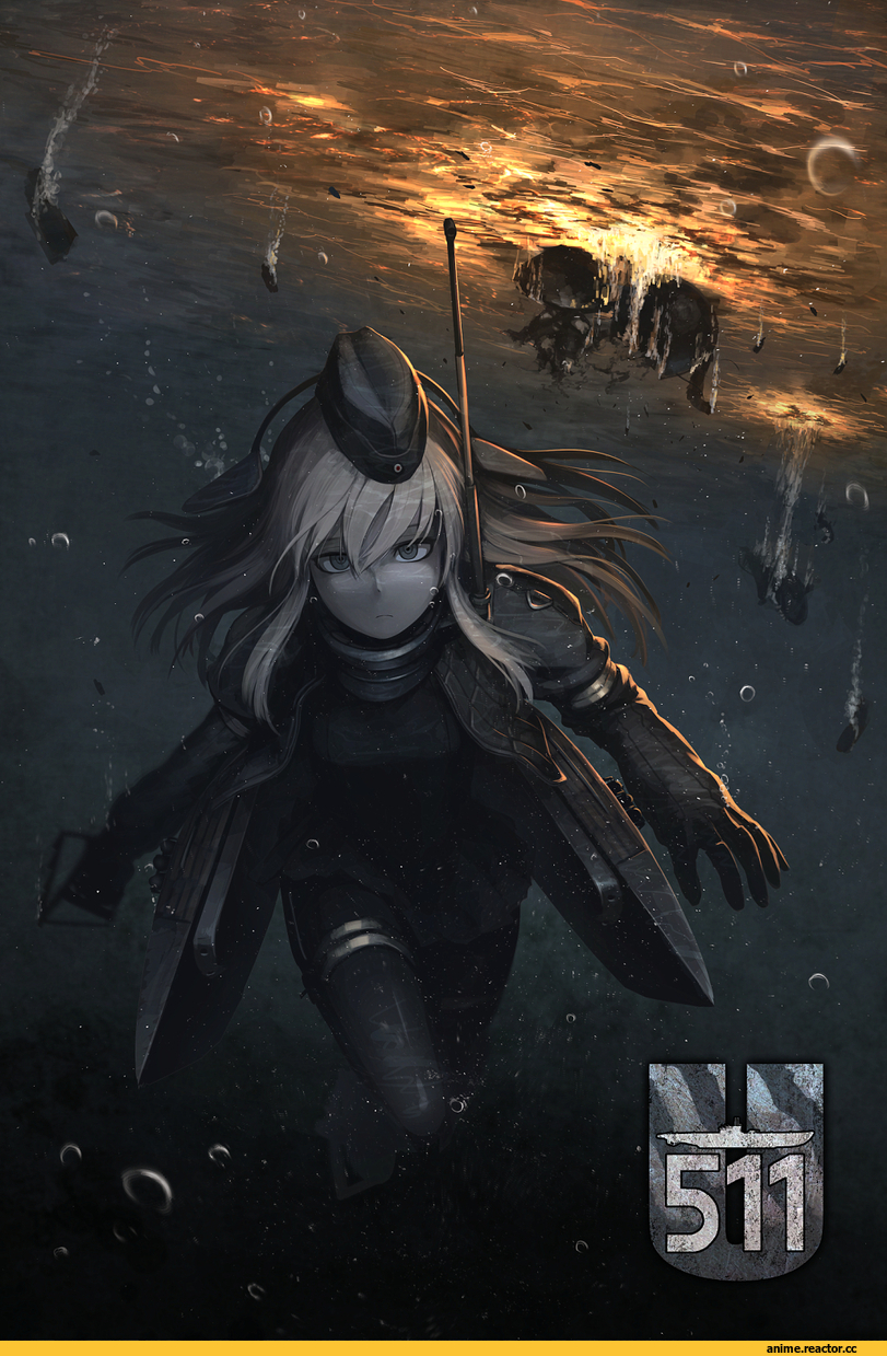 Hellshock, Anime Art, Kantai Collection, U-511 (Kantai Collection), Anime