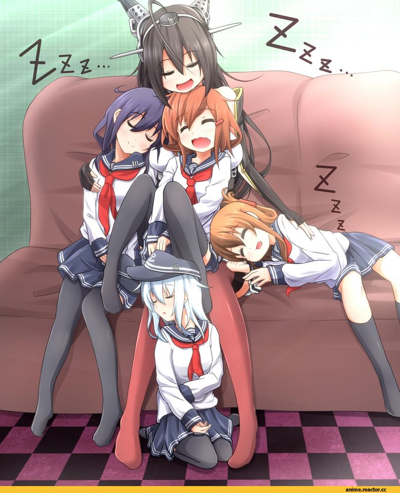 Kantai Collection, Akatsuki, Hibiki (Kantai Collection), Inazuma (Kantai Collection), ikazuchi (kantai collection), Nagato (Kantai Collection), Evandragon, Anime