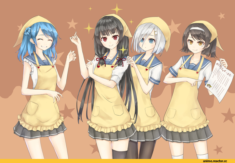 Hamakaze (Kantai Collection), Kantai Collection, Isokaze (Kantai Collection), Tanikaze (Kantai Collection), Urakaze, La+, Anime Art, Anime