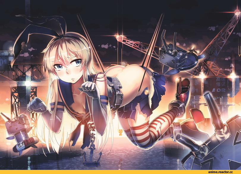 Shimakaze, Kantai Collection, aoki (miharuu), Anime