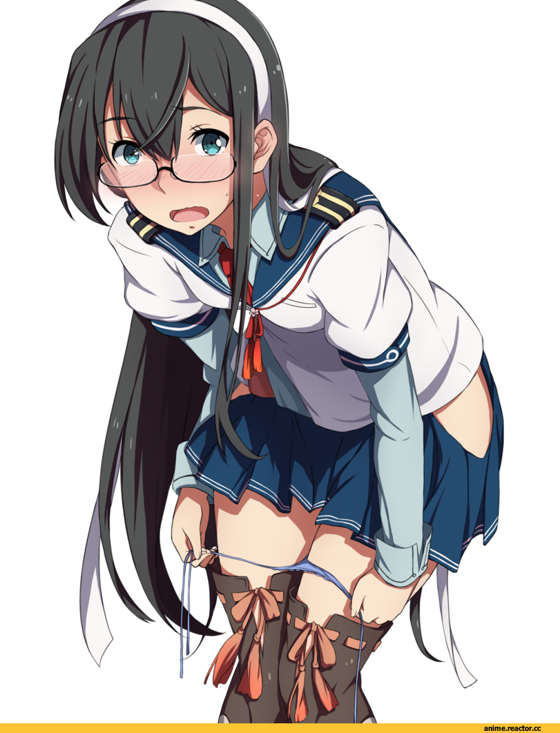 Anime Art, Kantai Collection, Ooyodo (Kantai Collection), sblack, Megane, Anime