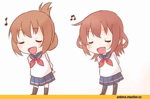 Kantai Collection, Koufuku Graffiti, Ikazuchi, Inazuma (Kantai Collection), Ido (Teketeke), crossover, Anime Гифки, Anime