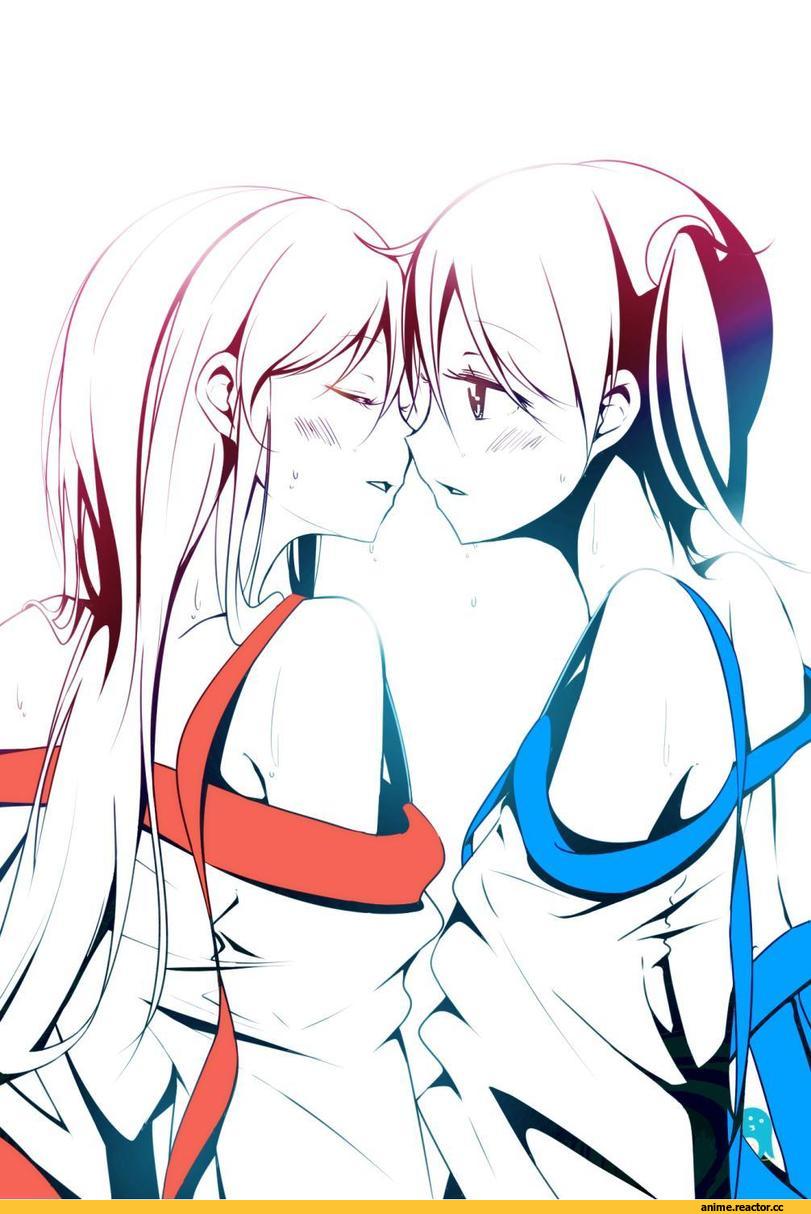 Akagi, Kantai Collection, Kaga (Kantai Collection), Shoujo Ai, Monochrome (Anime), Anime Art, Anime