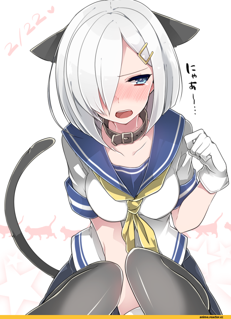Hamakaze (Kantai Collection), Kantai Collection, takeshima (nia), neko, Animal Ears, Anime