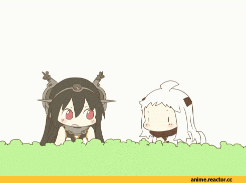 Kantai Collection, Northern Ocean Hime, Nagato (Kantai Collection), hinata yuu, Anime Гифки, Anime