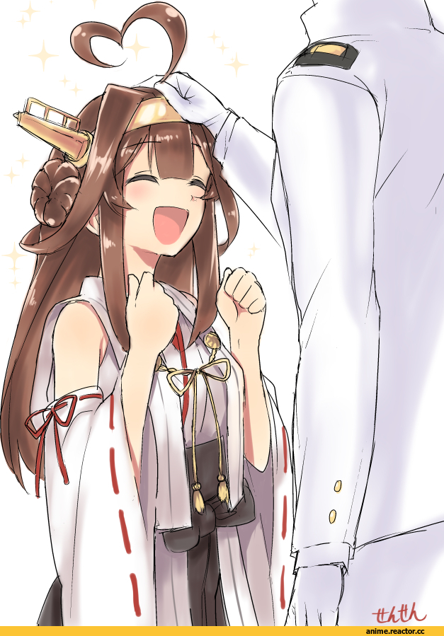 Kongou (Kantai Collection), Kantai Collection, Admiral (Kantai Collection), sensen, Anime Art, Anime