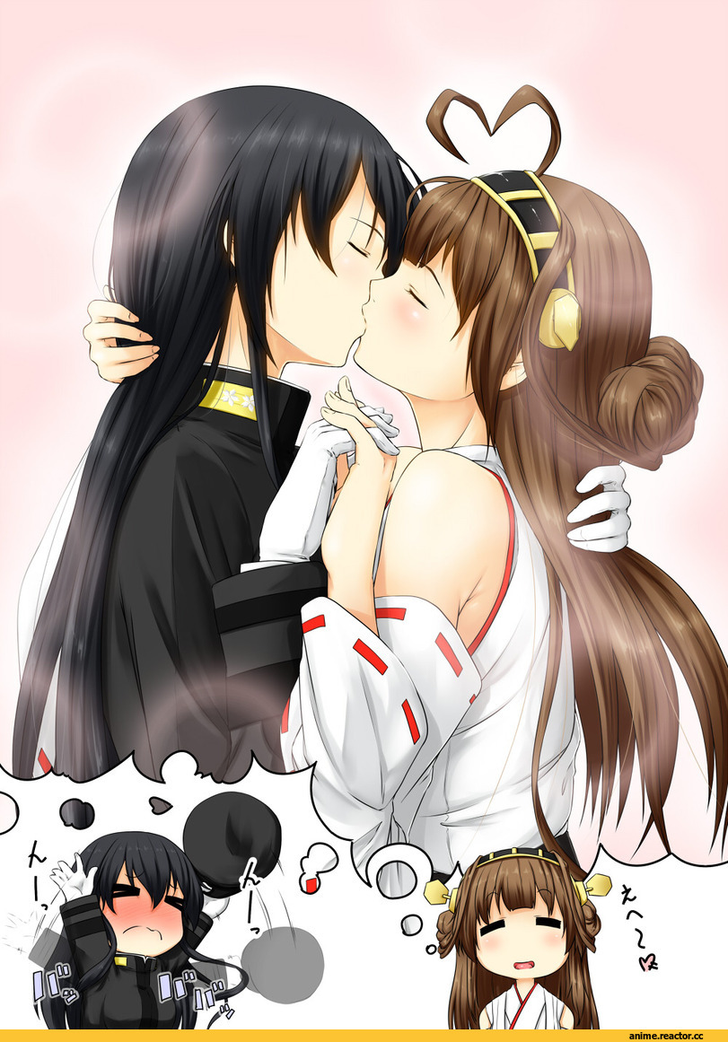 Admiral (Kantai Collection), Kantai Collection, Kongou (Kantai Collection), Female Admiral (Kantai Collection), Shoujo Ai, Anime