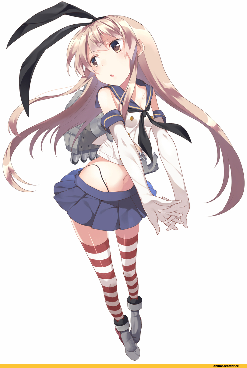 Shimakaze, Kantai Collection, abusoru, Anime