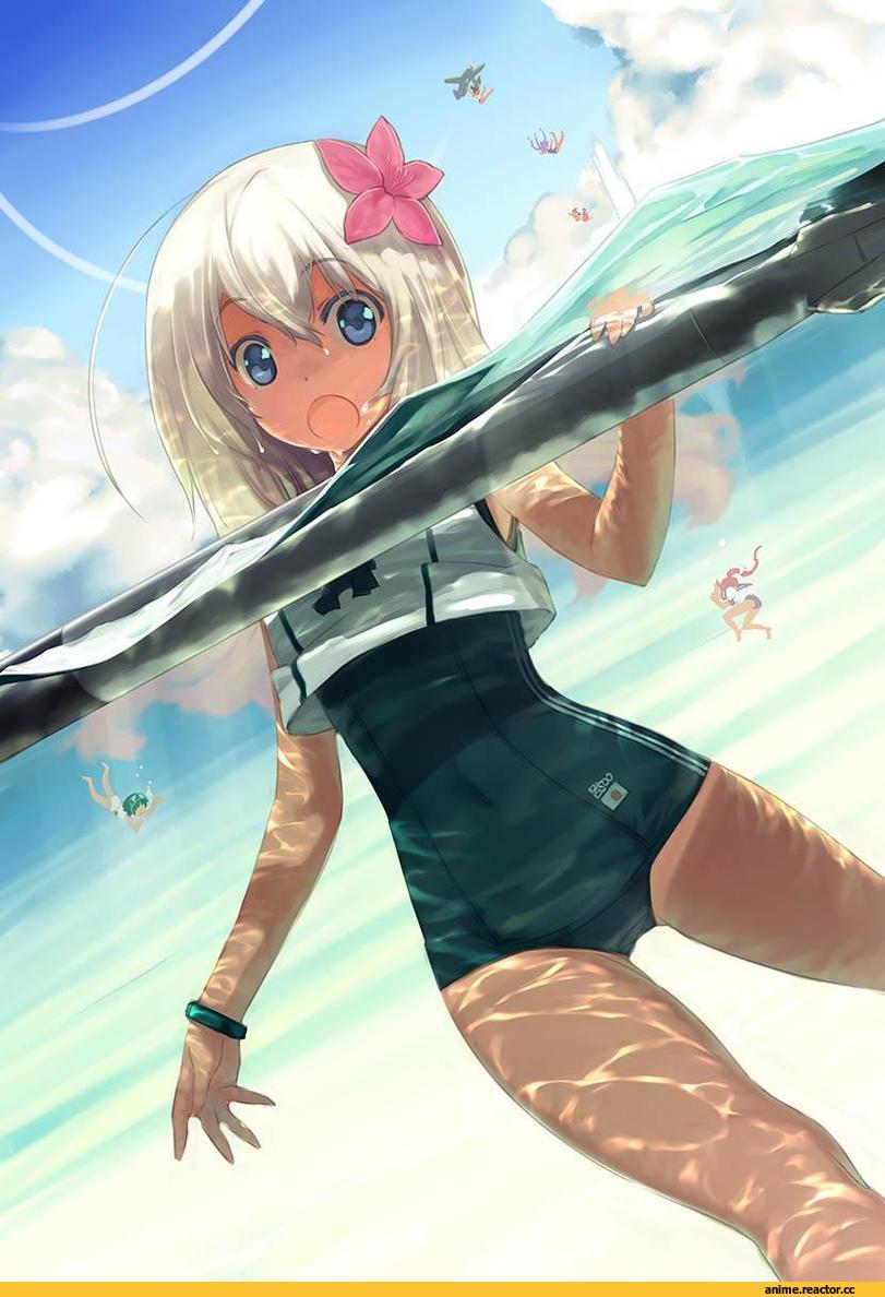 Maru-yu, Kantai Collection, Ro-500 (Kantai Collection), i-58 (kantai collection), I-401, I-19, i-168 (kantai collection), Anime Art, Anime