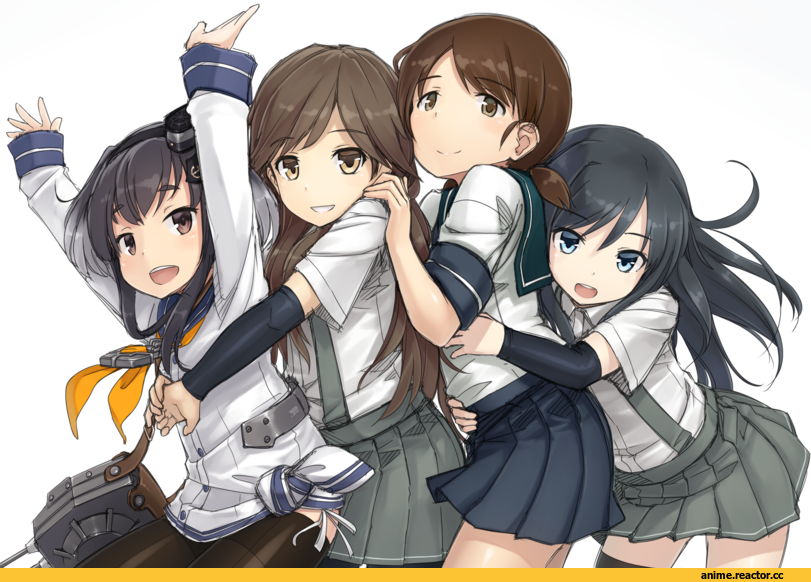 Arashio (Kantai Collection), asashio (kantai collection), Shirayuki (kantai collection), Kantai Collection, Tokitsukaze (Kantai Collection), hayashi naoji, Anime Art, Anime