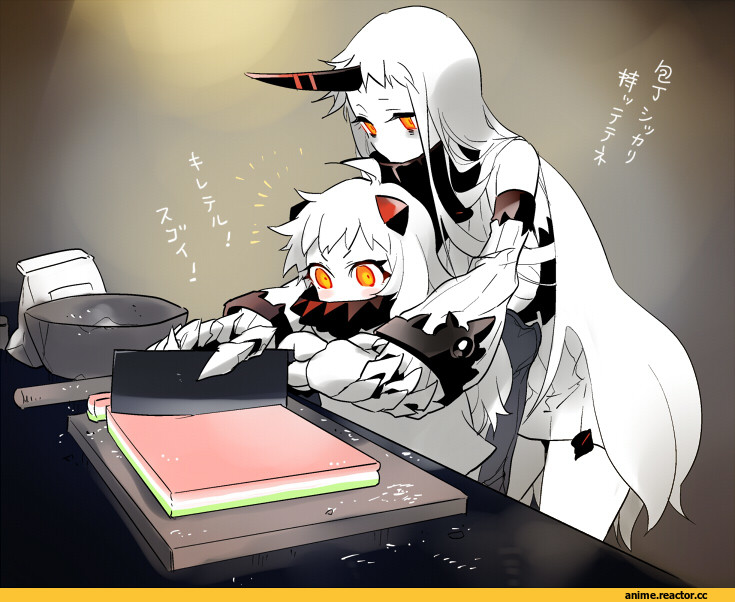 Kantai Collection, Northern Ocean Hime, Seaport Hime, tsuneo, Anime