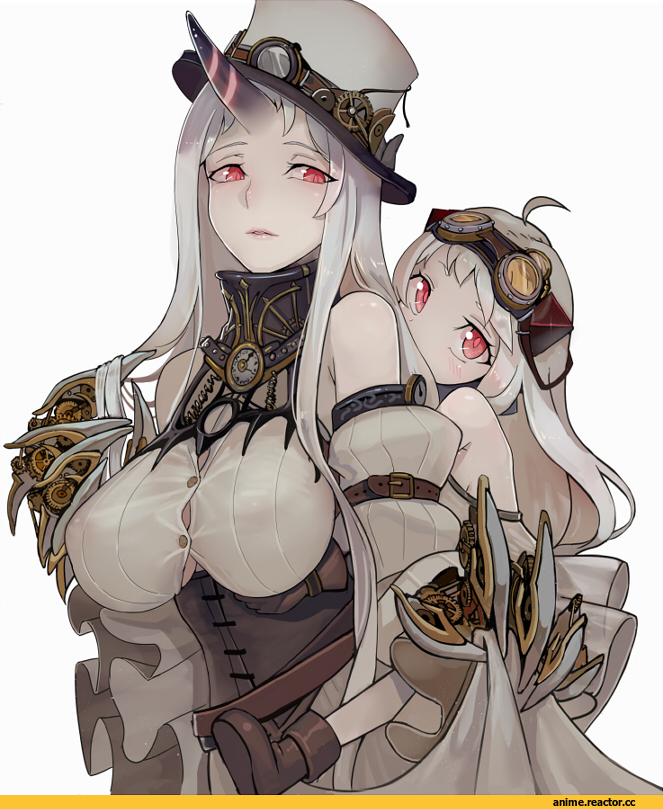 Kantai Collection, Northern Ocean Hime, Seaport Hime, Walzrj, Anime