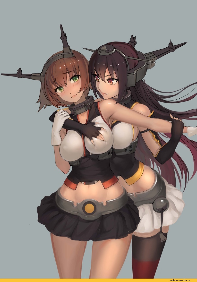 Nagato (Kantai Collection), Kantai Collection, Mutsu (Kantai Collection), nuwangyang_(930426), Shoujo Ai, nuwangyang (930426), Anime