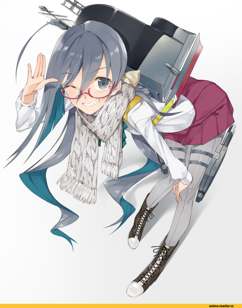 Kiyoshimo (Kantai Collection), Kantai Collection, Megane, Hayashi Kewi, Anime