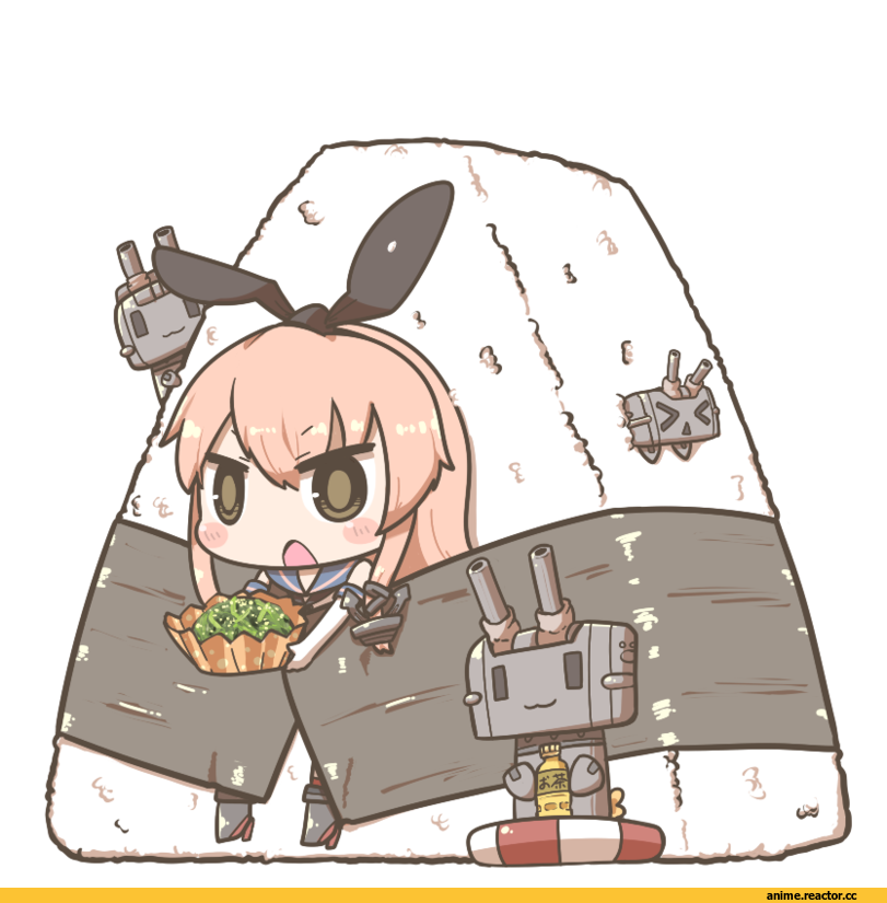 Shimakaze, Kantai Collection, inishie, Anime Art, Няши в еде, Anime Няши, Anime