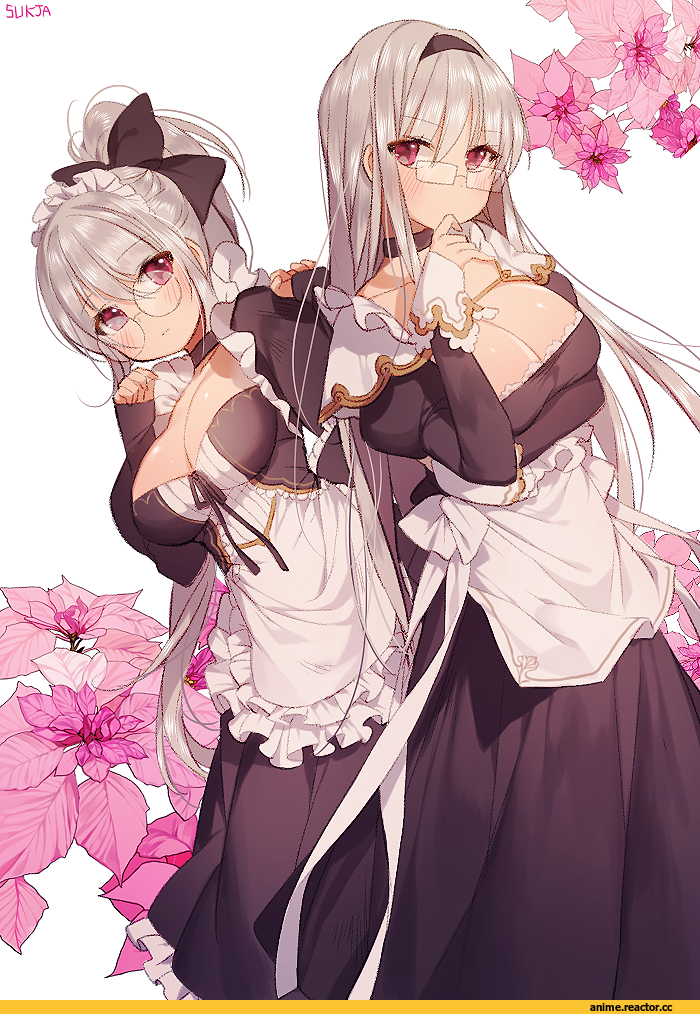 sorolp, Anime Art, Anime Original, Megane, Maid, Anime