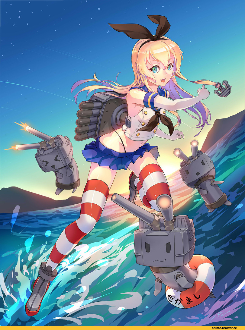Shimakaze, Kantai Collection, zola chen, Anime
