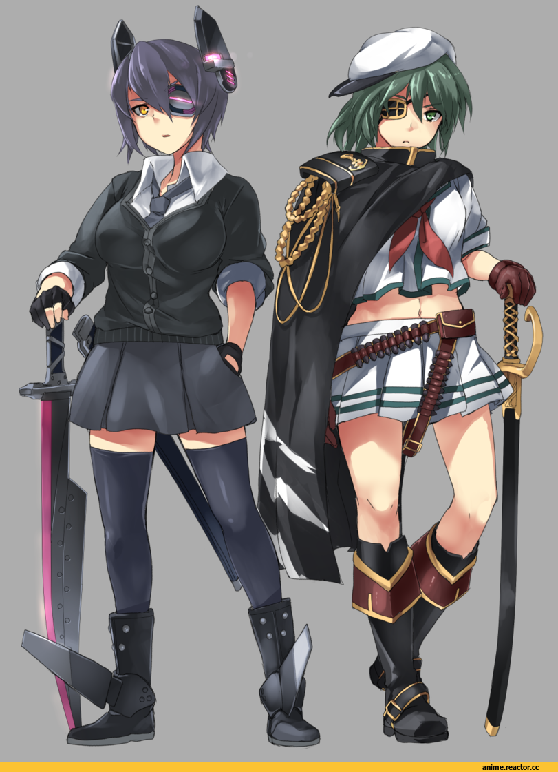 Tenryuu, Kantai Collection, Kiso, magu (mugsfc), Anime