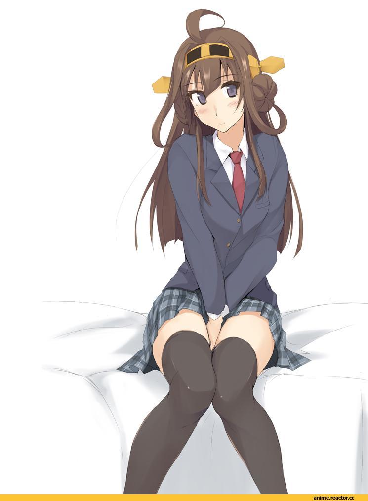 Kongou (Kantai Collection), Kantai Collection, Zekkyon, Anime Art, Anime