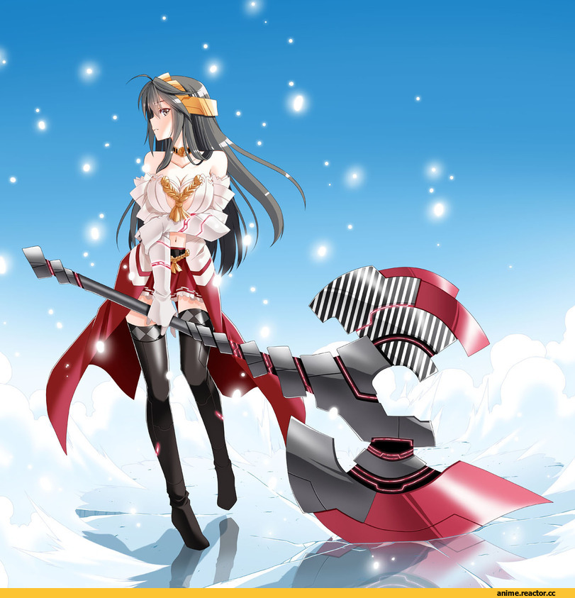 Haruna (Kantai Collection), Kantai Collection, lucrecia, Anime Art, Опасные Няшки, Anime Няши, Anime