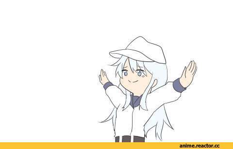 Akatsuki, Kantai Collection, Hibiki (Kantai Collection), ikazuchi (kantai collection), Inazuma (Kantai Collection), rolling girl (vocaloid), Ido (Teketeke), Anime Гифки, Anime