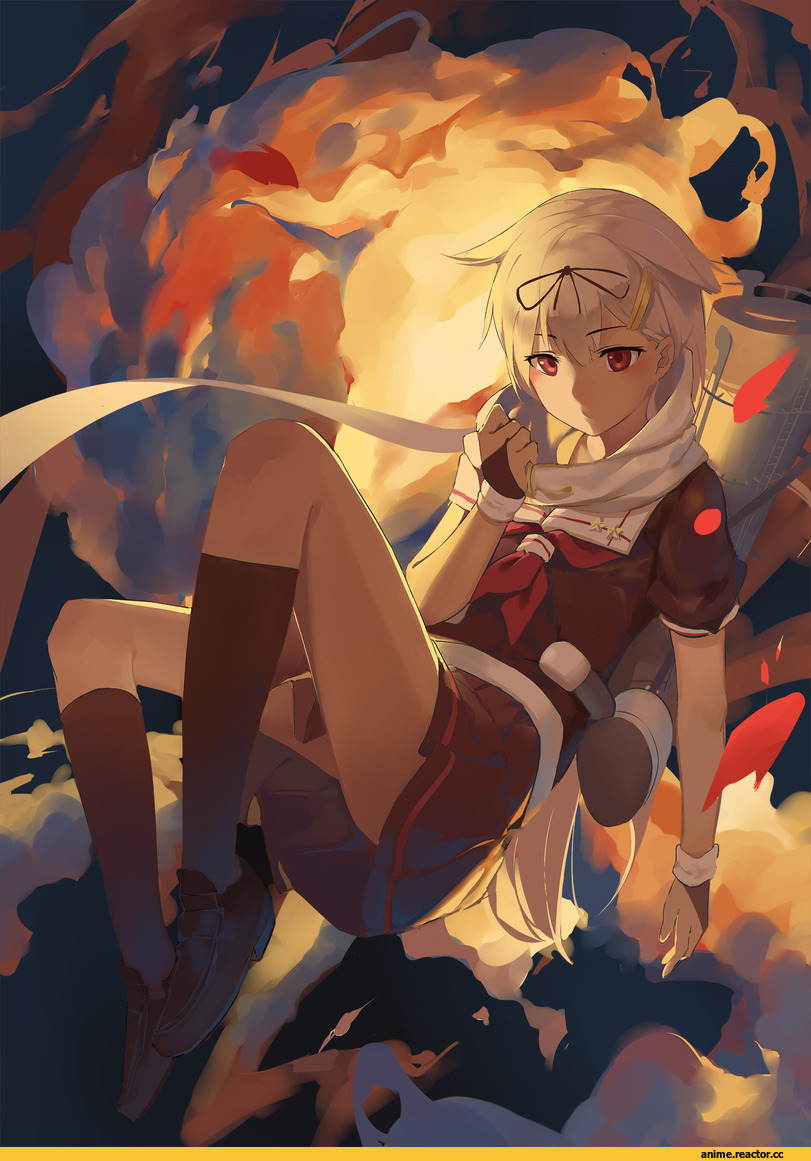 yuudachi (kantai collection), Kantai Collection, Gensou Kuro Usagi, Anime Art, Anime