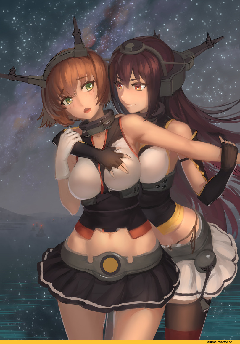 Mutsu (Kantai Collection), Kantai Collection, Nagato (Kantai Collection), nuwangyang (930426), Anime