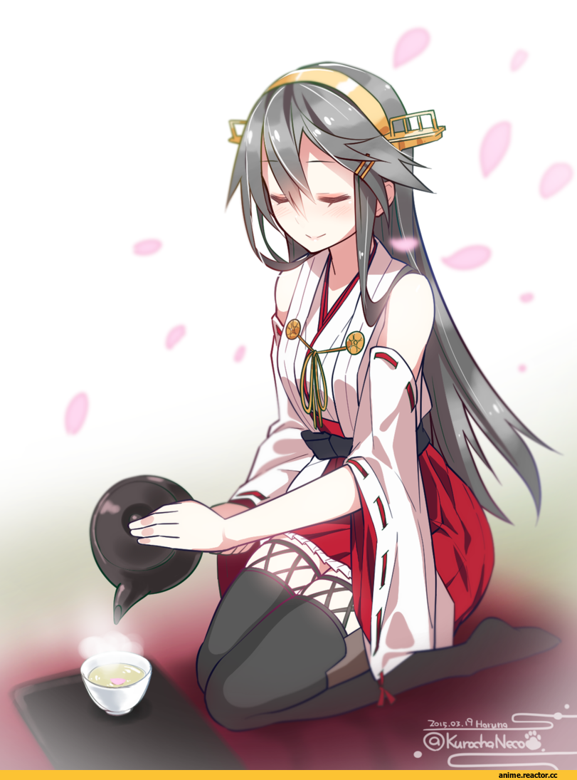 Haruna (Kantai Collection), Kantai Collection, kuro chairo no neko, Anime