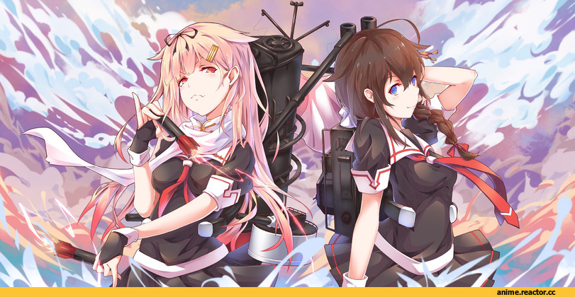 Shigure (Kantai Collection), Kantai Collection, yuudachi (kantai collection), litsvn, Anime