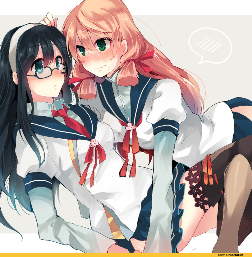 Akashi (Kantai Collection), Kantai Collection, Ooyodo (Kantai Collection), Shoujo Ai, tanuma (tyny), Anime Art, Anime