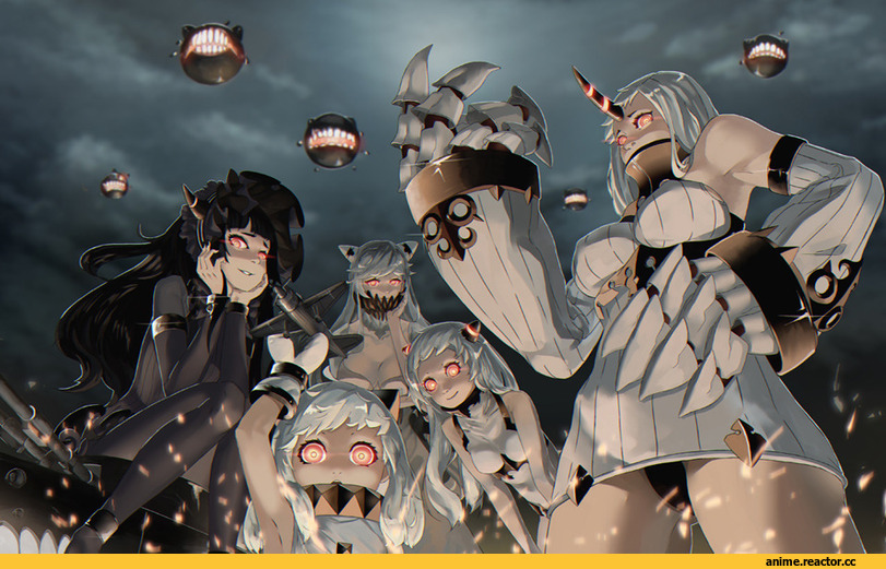 Midway Hime, Kantai Collection, Seaport Hime, Northern Ocean Hime, Airfield Hime, Isolated Island Oni, Anime