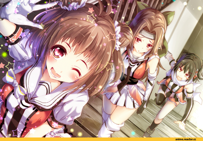 Jintsuu (Kantai Collection), Kantai Collection, Sendai (Kantai Collection), Naka (Kantai Collection), natsu (anta tte hitoha), Anime
