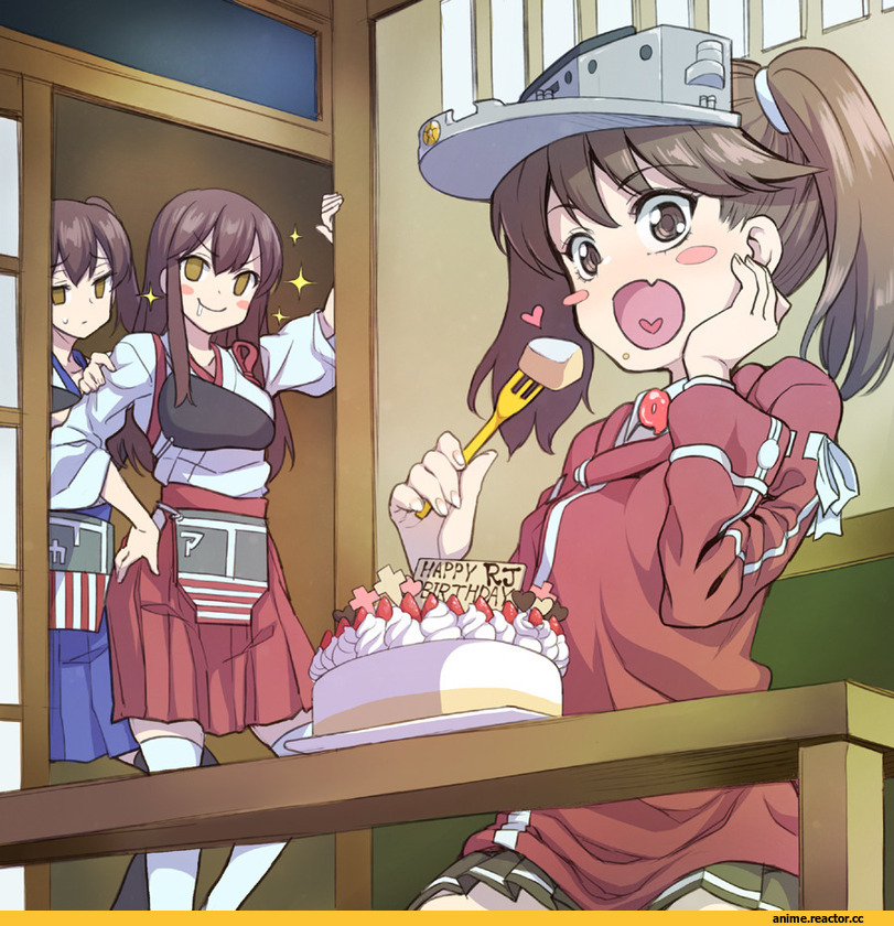 Kantai Collection, ryuujou (kantai collection), Akagi (Kantai Collection), Kaga (Kantai Collection), uousaoh, Anime