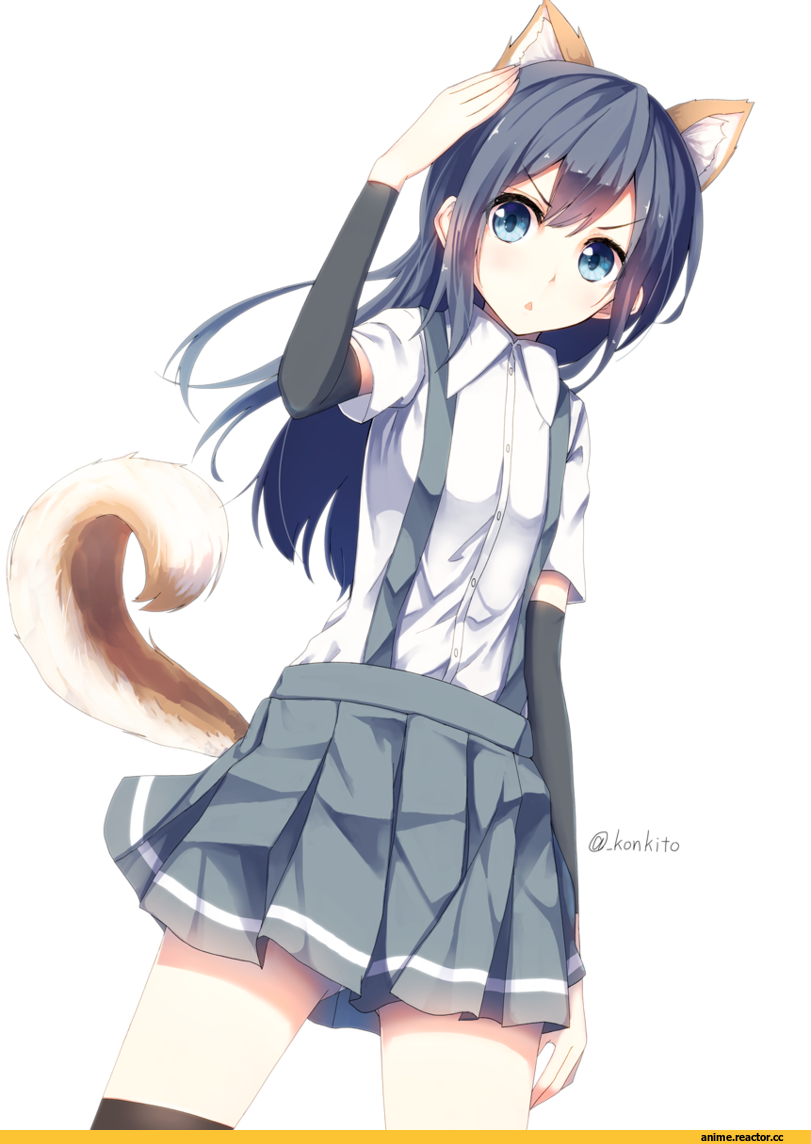 Asashio, Kantai Collection, Michishio (Kantai Collection), Tenryuu, konkito, Inumimi, Animal Ears, Anime