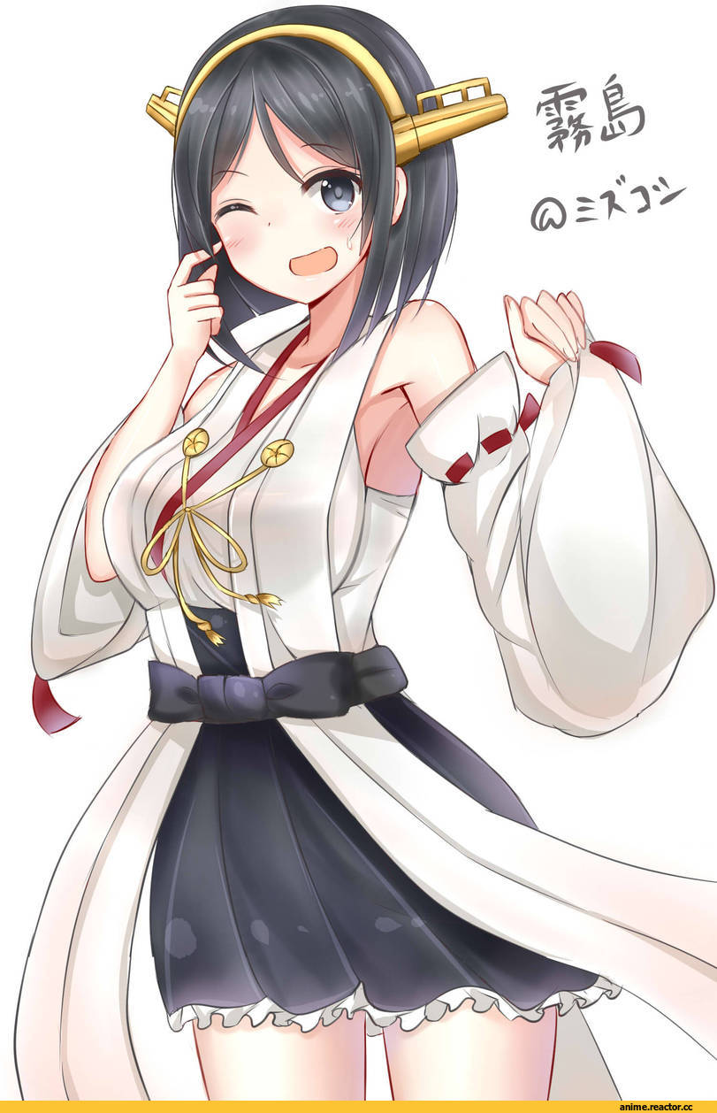 Kirishima (Kantai Collection), Kantai Collection, mizukoshi (marumi), Anime Art, Anime