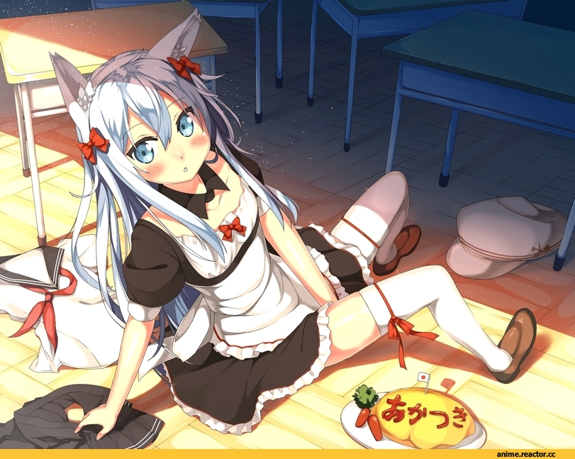 Kawai (Purplrpouni), Anime Art, Verniy, Kantai Collection, Inumimi, Animal Ears, Anime