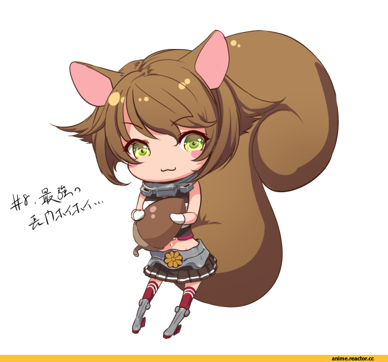 Mutsu, Kantai Collection, Animal Ears, Risumimi, Anime