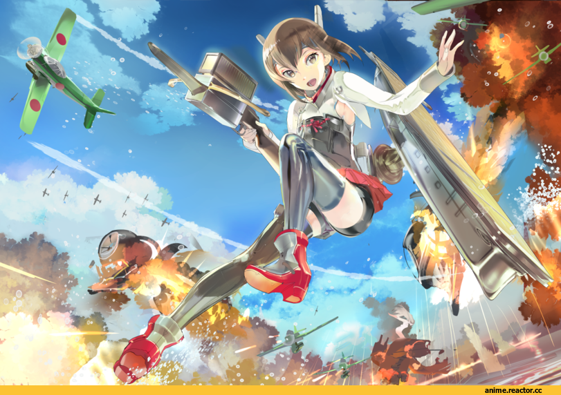Taihou, Kantai Collection, wo-class, ha-class destroyer, 119, Anime Art, Anime