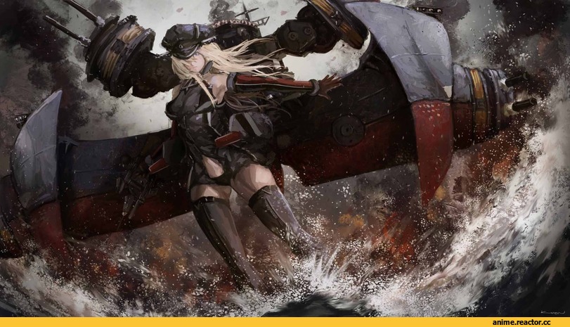 Kantai Collection, Bismarck (Kantai Collection), Prinz Eugen, Z1 Leberecht Maass (Kantai Collection), Z3 Max Schultz (Kantai Collection), kuon (kwonchanji), Anime Paint, Anime Art, Anime