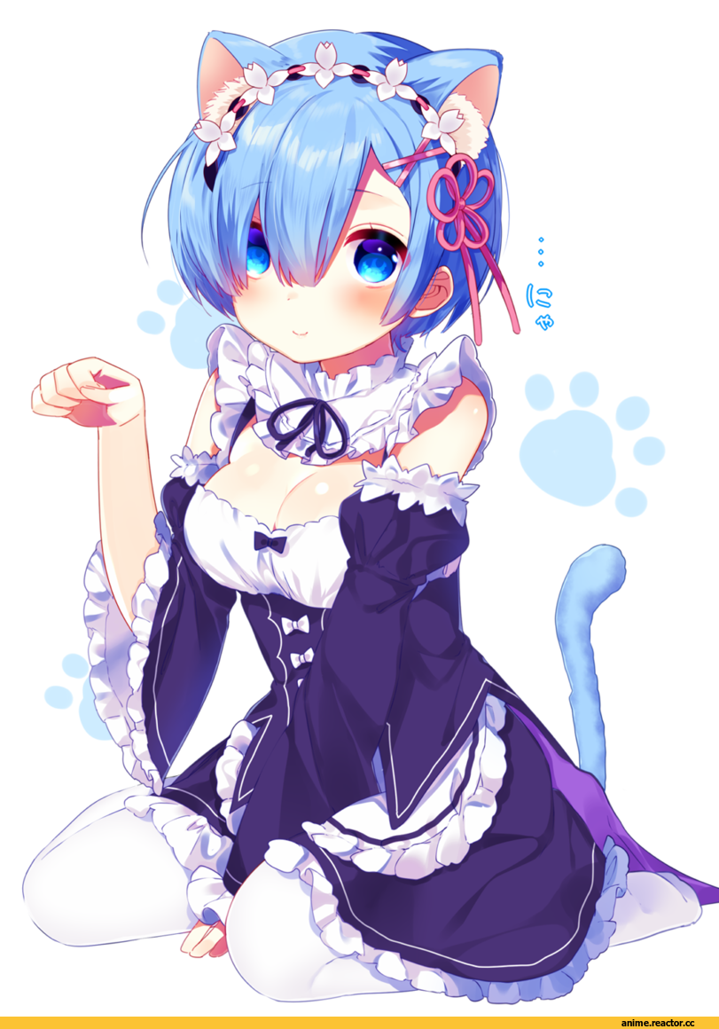 Re Zero Kara Hajimeru Isekai Seikatsu, Rem (re zero), mafuyu (chibi21), Animal Ears, nekomimi, Anime