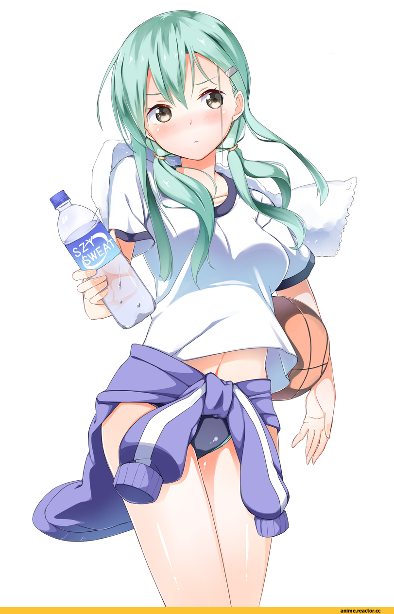 Suzuya (Kantai Collection), Kantai Collection, School Sportswear, shizuka (deatennsi), Anime Art, продолжение в комментариях, Anime