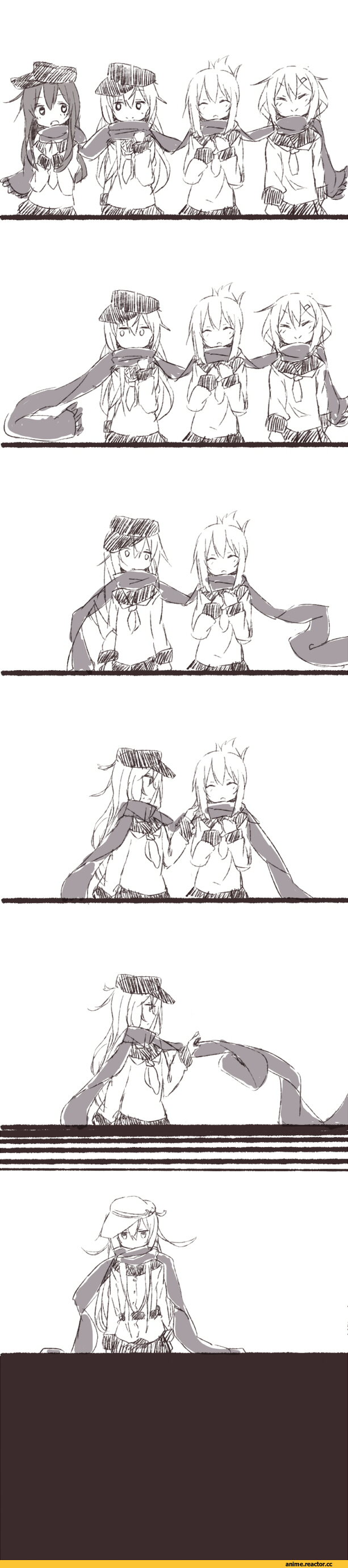 Кантай комиксы, Akatsuki, ikazuchi (kantai collection), Inazuma (Kantai Collection), Hibiki (Kantai Collection), Admiral (Kantai Collection), продолжение в комментариях, бонус в комментах, Anime Комиксы, 4koma, Anime, Kantai Collection