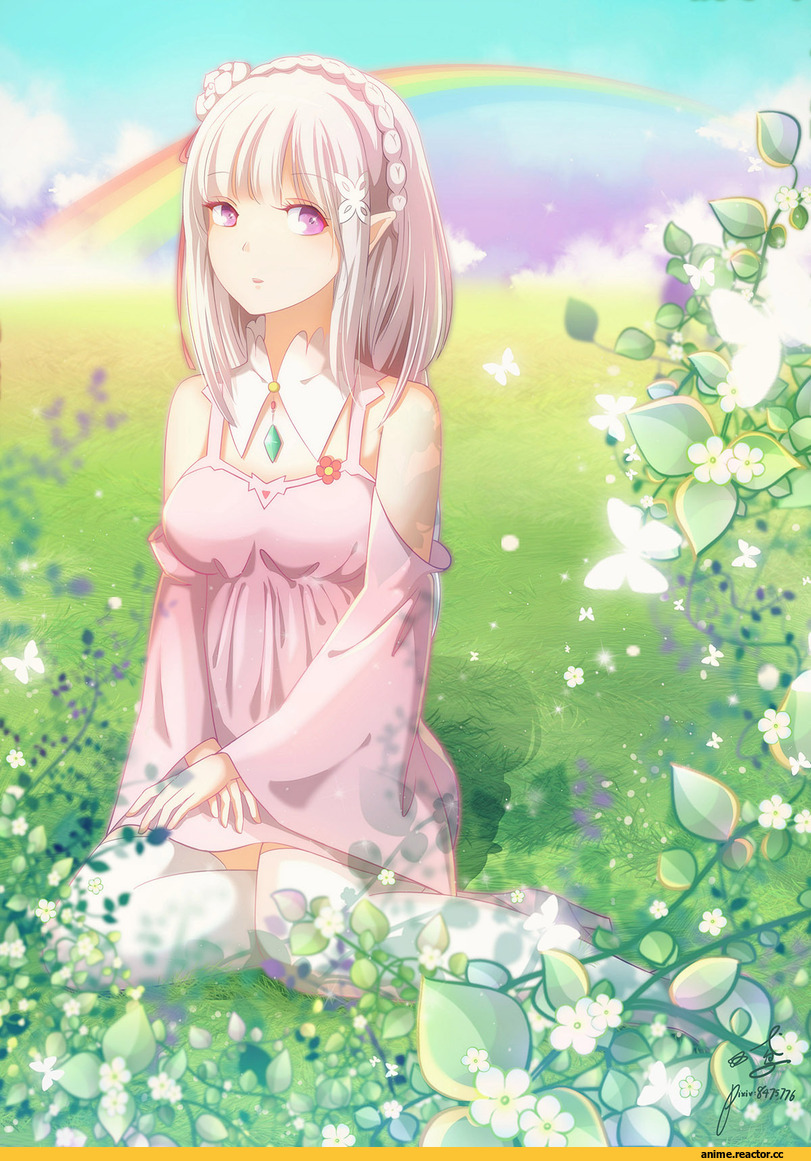 Re Zero Kara Hajimeru Isekai Seikatsu, Emilia (re zero), cyan-march, Anime