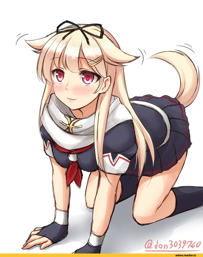 Yuudachi, Kantai Collection, Inumimi, Animal Ears, don (29219), Anime Art, Anime